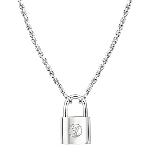 louis vuitton silver lockit pendant